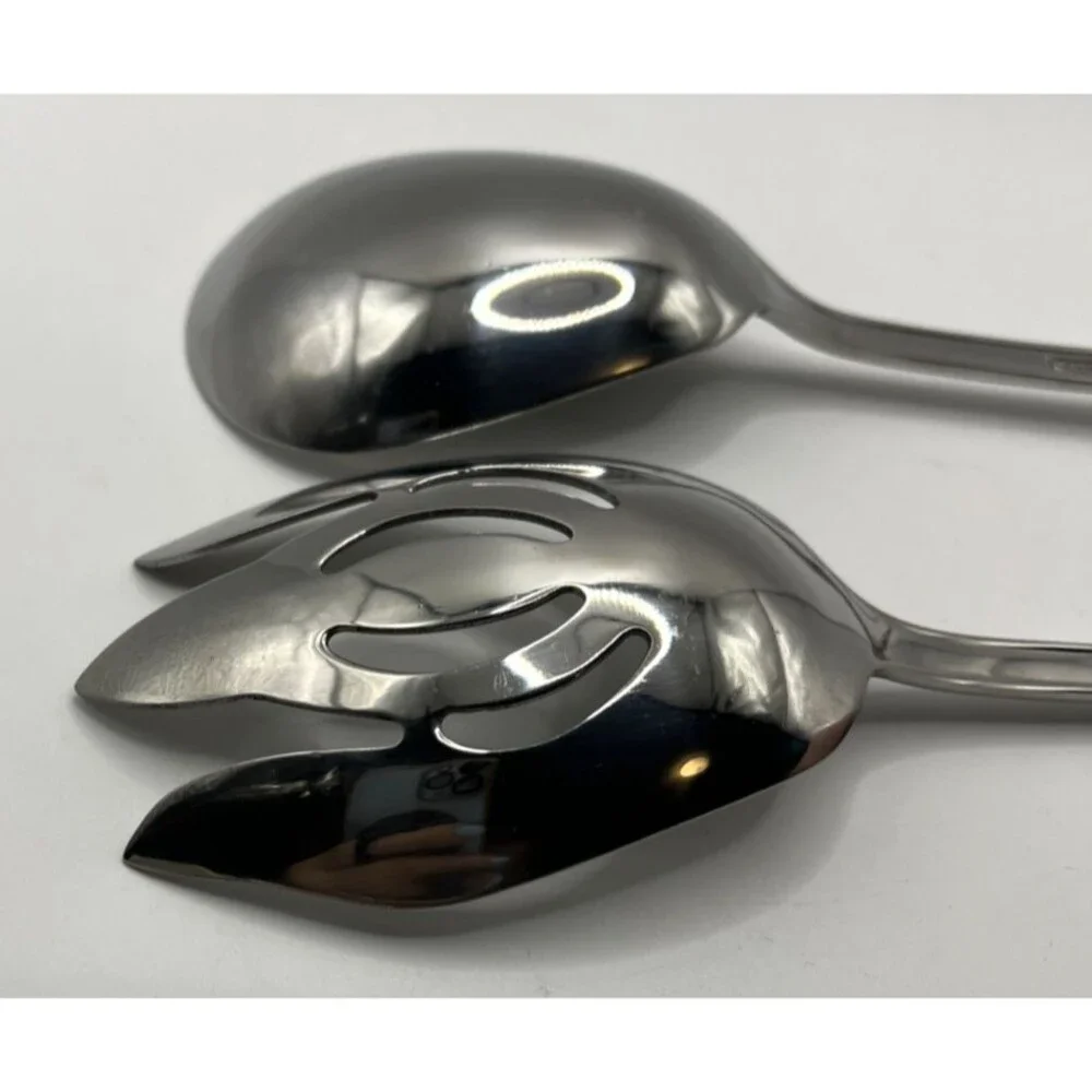2 PIECE SERVING SET Reed & Barton Stainless (Arlington Newton?) Great Shape!